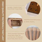 Brown Wood Pegboard Modular Display Wooden Pegboard Combination Wall Organizer - Image 3