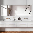 Syndra 65‘’x24‘’ Beveled Edge Full Length Mirror, Frameless Wall-Mounted & - Image 6