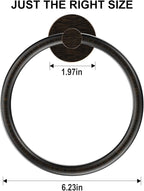 SetSail Towel Holder for Bathroom Wall Screw-in Towel Ring Stainless Steel Hand - Image 5