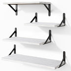 YGEOMER White Floating Shelves for Wall, Different Sizes Rustic Wall Shelves by YGEOMER