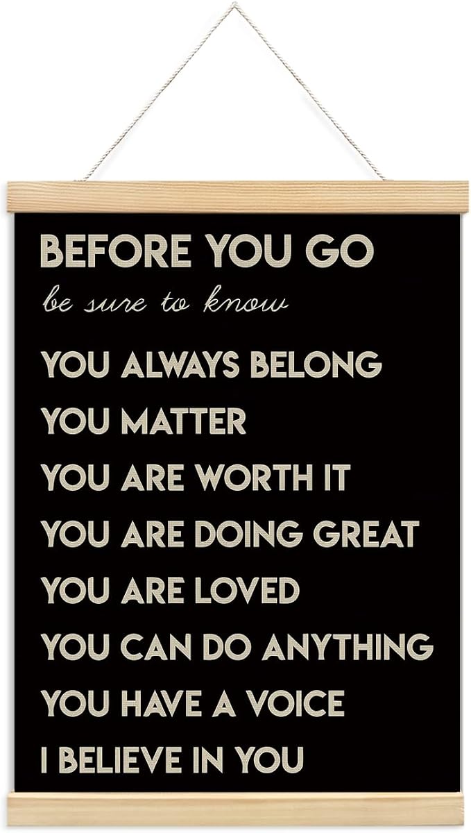 foedor Mental Health Posters, Positive Affirmations Wall Sign Decor Posters by Unknown