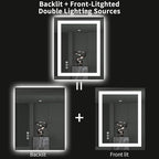 LOAAO 24"X30" LED Bathroom Mirror - Image 6