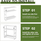Galood Over The Toilet Storage Bathroom Shelves Wall Mounted 3 Tier Space Saver - Image 5