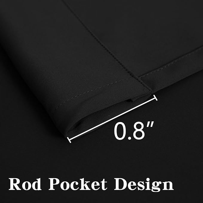 IGEMAEVE Blackout Curtains 84 Inch Length 2 Panels Set, Rod Pocket Energy - Image 3