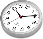 AKCISOT Atomic Silver Wall Clock Analog Clocks Battery Operated Clock - Image 9