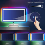 LOAAO 55X30 Inch RGB LED Bathroom Mirror - Image 4