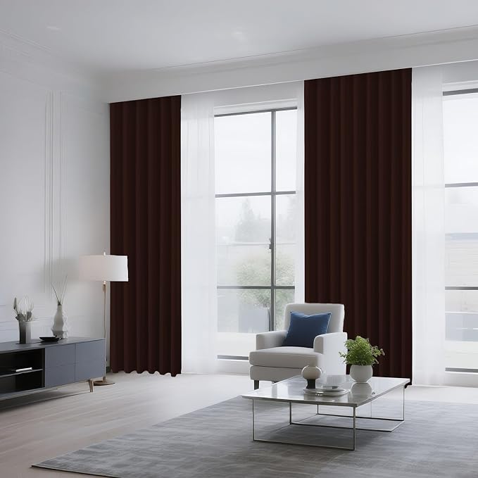 CUCRAF Blackout Curtains 90 inch Length 2 Panels Set, Rod Pocket Room Darkening - Image 8