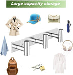 Wall Mounted Coat Rack-3 Hooks, Heavy Duty Stainless Steel Wall Hooks - Image 7