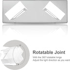 Ralbay Modern LED Vanity Light 2 Light Acrylic Stainless Steel - Image 2