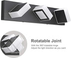 Ralbay Black Bathroom Vanity Lights 3 Lights Acrylic Modern LED Black Vanity - Image 2