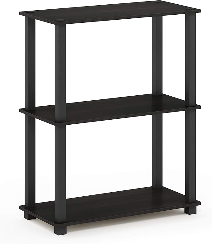 Furinno TURN-S-TUBE Storage Shelves, 3-Tier Book Shelf, Corner Shelf, Toolless - Image 6
