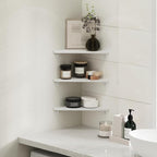 Furinno Rossi Triangle Corner Floating Shelves, Wall Mount Display Shelf - Image 2