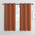 NICETOWN Bedroom Halloween Curtains 48 inches Long, Burnt Orange Privacy and by NICETOWN