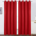LEMOMO Blackout Curtains 52 x 90 Inch Long Bright Red Curtains Set of 2 Panels by Lemomo