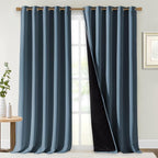 NICETOWN Full Shading Curtains for Windows, Smoky Blue, 62 inches W x 95 inches by NICETOWN