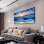 Wapluam Large Canvas Wall Art For Office Farmhouse Living Room Ocean Beach Wall - Image 2