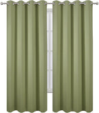 LEMOMO Blackout Curtains 52 x 108 inch/Sage Green Curtains Set of 2 - Image 2