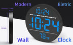 Digital Wall Clock with Large LED Display, Temperature, Auto-Brightness | Small - Image 2