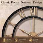 Pytha Sight 24 Inch Large Oversized Farmhouse Modern Decorative Wall Clock - Image 4