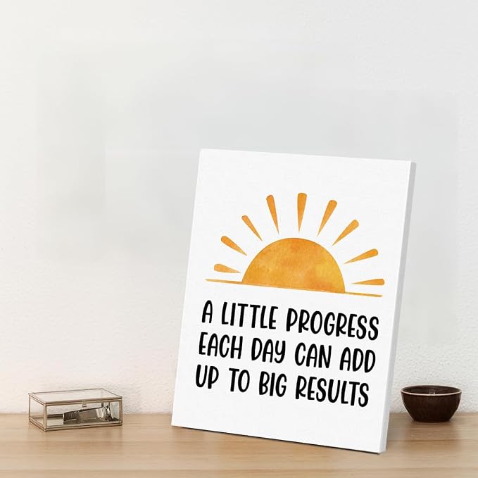 Inspirational Office Wall Art Decor, Motivational Add Up to Big Results - Image 6