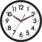 AKCISOT Wall Clock 10 Inch Silent Non-Ticking Modern Clocks Battery Operated by Akcisot