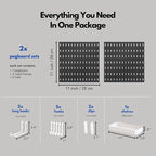 Keepo Peg Board Wall Organizer – Plastic Pegboard Panels, Modular Peg Board - Image 4