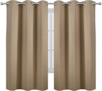 LEMOMO Natural Thermal Blackout Curtains/38 x 63 Inch/Set of 2 Panels Room - Image 2
