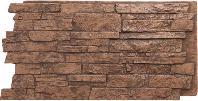Ekena Millwork 49"W x 25 1/2"H x 1 1/4"D Acadia Ledge Stacked Stone, StoneWall by EkenaMillwork