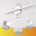 Combuh Lights for Bathroom Vanity Fixtures Above Mirror Soft Shadow Free Wall - Image 4