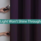 Yakamok 100% Blackout Lined Panels, Thermal Insulated Blackout Curtains - Image 3
