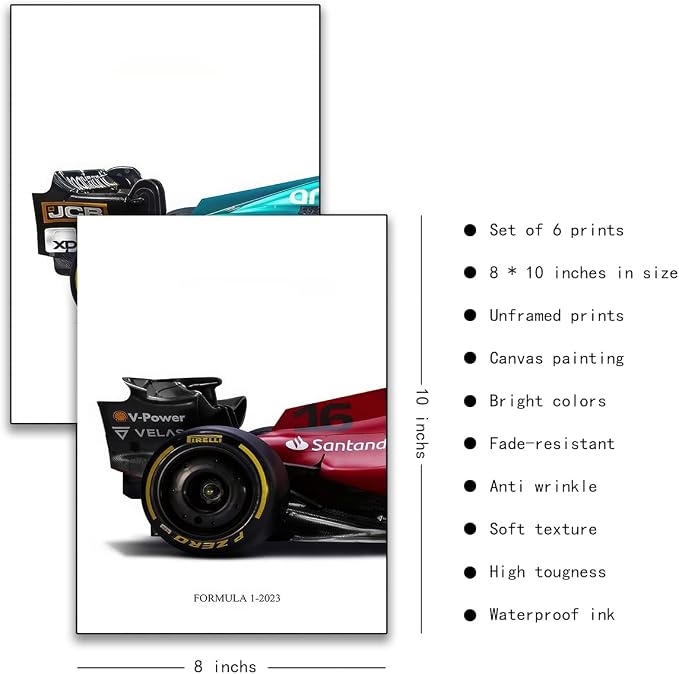 CSLGQGV Car Posters Classical Supercar Prints Vintage Racing Car Canvas Painting - Image 4