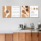 NCYEL 4pcs Modern Minimalist Coffee Wall Art Kitchen Coffee Shop Pictures - Image 5
