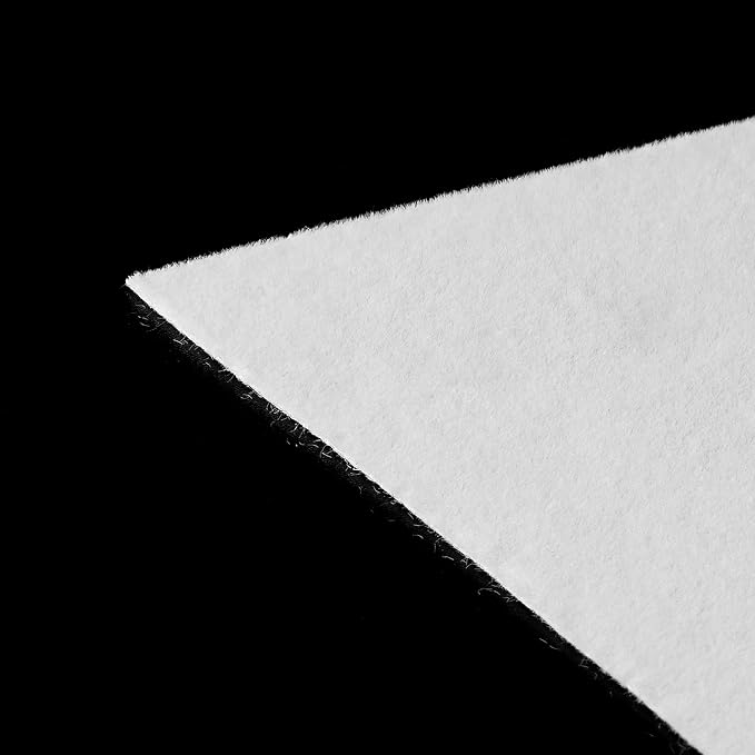 FunStick White Velvet Fabric Wallpaper Self Adhesive Soft Felt Drawer Liners - Image 2