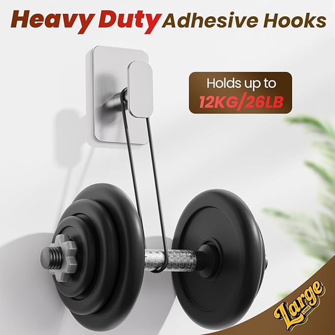 Large Heavy Duty Wall Hooks - 26lb Max - Image 5