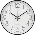 Wall Clock Non-Ticking Silent Modern Simple Style Round Decor Clock by BAKBRAND