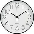 Wall Clock 10 Inch Non-Ticking Silent Modern Simple Style Round Decor Clock by BAKBRAND