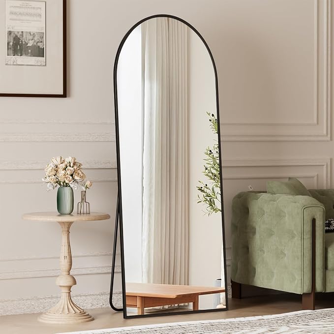 Arched Full Length Mirror, Full Length Wall Mirror Hanging or Leaning - Image 9