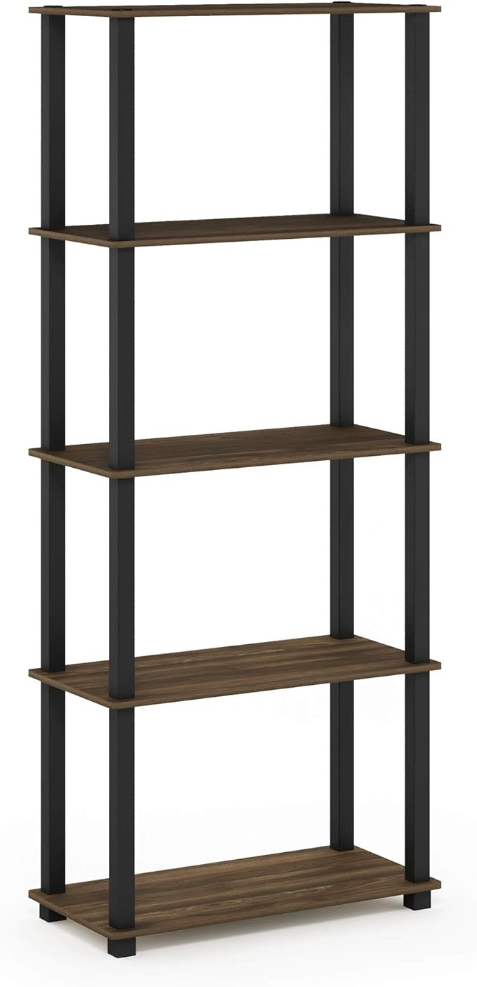Furinno TURN-S-TUBE Book Shelf, 5-Tier Toolless Storage Shelves - Image 5
