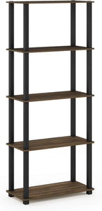 Furinno TURN-S-TUBE Book Shelf, 5-Tier Toolless Storage Shelves - Image 5