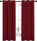 NICETOWN Christmas Window Curtains Blackout Drapes, Thermal Insulated Solid - Image 2