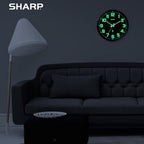 Sharp Glow in the Dark Atomic Analog Wall Clock - Image 7