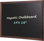 Comix Magnetic Chalkboard, 18 x 24 Inches Wooden-Framed Blackboard by Comix
