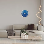 XNM 10 Inch Modern Navy Blue Clock - Image 2