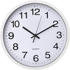 Wall Clock 12 Inch Metal Finish Silent Non Ticking Indoor Clock Round Battery - Image 2