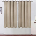 LEMOMO Khaki Blackout Curtains 66 x 63 Inch Length/Set of 2 Curtain by Lemomo