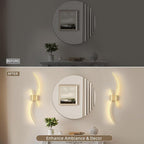 Battery Operated Wall Sconce Set of Two, Dimmable Modern LED Rechargeable Wall - Image 8