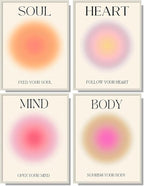 NCYEL 4 colorful abstract halo posters angel number positive energy by NCYEL