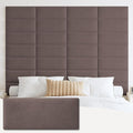 IFNOW Wall Mounted Upholstered Headboard Full, 3D Peel and Stick Soundproof by IFNOW