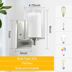 Kalium Wall Sconces Set of Two Modern Vanity Lights - Image 8