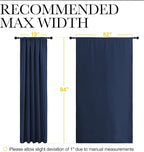 NICETOWN Navy Curtains Blackout Draperies - Image 7